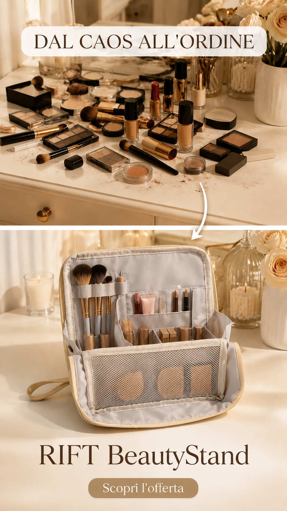 RIFT BeautyStand – Organizer Trucco Autoportante